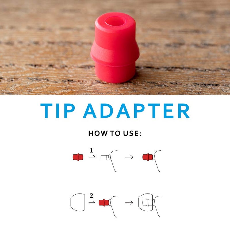 final مجموعة نصائح الأذن من فاينال أوديو بلاك + بلاك / أحمر من السيليكون نوع E مع علبة ومحولات فوهة متوافقة مع 1More و AKG و Audio-Technica و Beats by Dre و Campfire Audio و Empire Ears و Shure و Sony و Westone (X-Lg) - Image 5